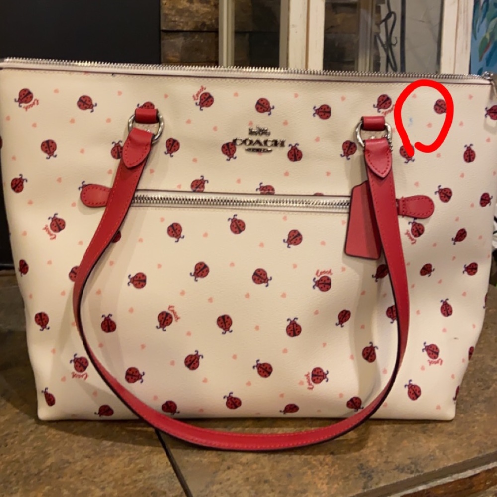 Coach ladybug tote.